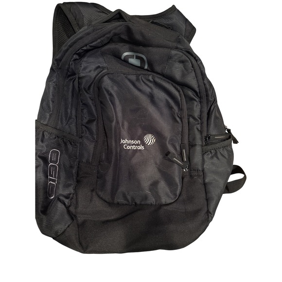 Ogio Backpack Johnson Controls Black Travel Work Laptop Bag - Picture 1 of 4